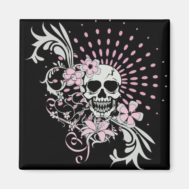 Vintage Skull Magnet (Front)