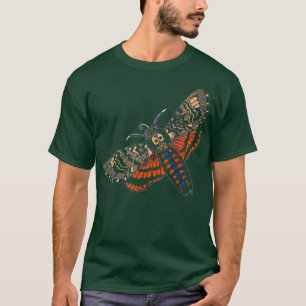 Vintage Skull Moth Skull Goth Deaths Head Moth T-Shirt
