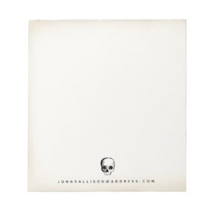 Vintage Skull Notepad