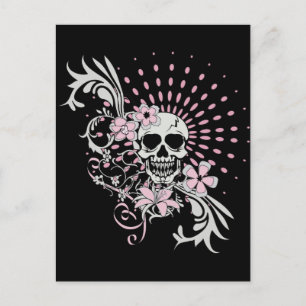 Vintage Skull Postcard