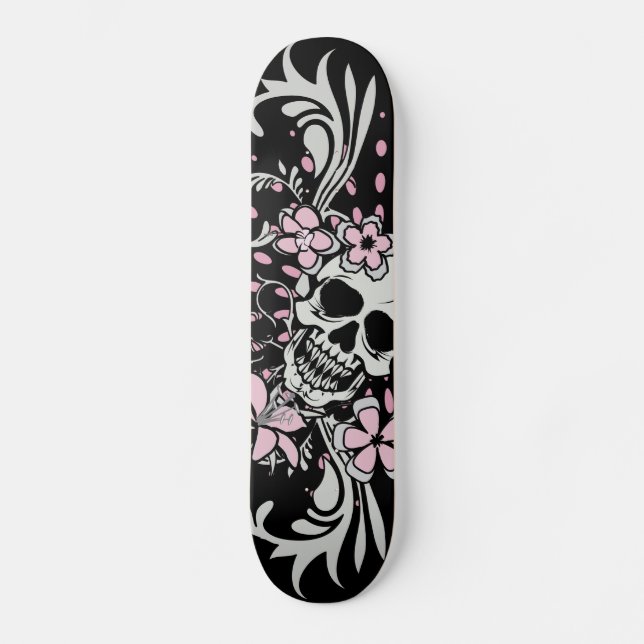 Vintage Skull Skateboard (Front)