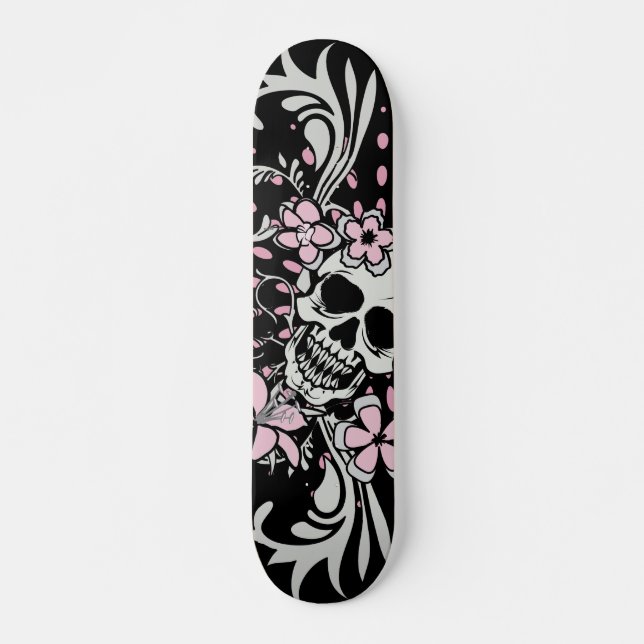 Vintage Skull Skateboard (Front)