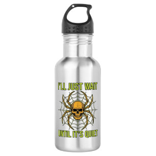 Vintage Skull Spider Funny Halloween T-Shirt Desig 532 Ml Water Bottle