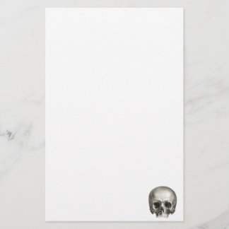 Vintage Skull Stationary Paper