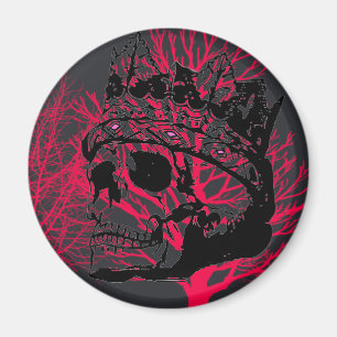 Vintage Skull Trees Magnet