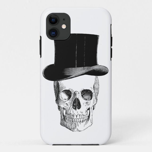 Vintage Skull with Tophat Case-Mate iPhone Case (Back)