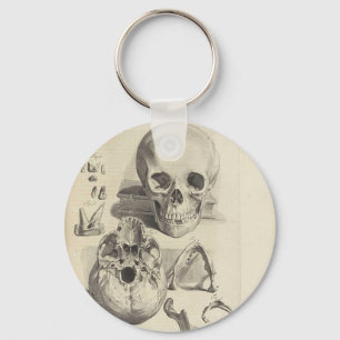 Vintage Skulls Key Ring