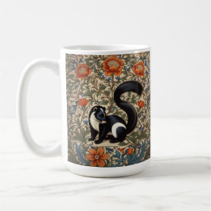 Vintage Skunk William Morris Inspired Coffee Mug