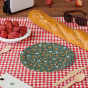 Vintage Sky Joy Fireworks Fiesta Paper Plate