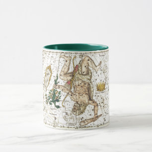 Vintage Sky Map Constellation of Hercules  Mug