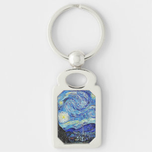 Vintage Sky Night Starry Night Key Ring
