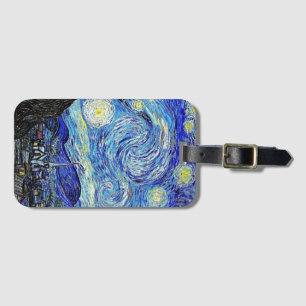 Vintage Sky Night Starry Night Luggage Tag