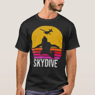 Vintage Skydive Skydiving Sunset  T-Shirt