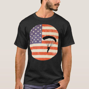 Vintage Skydiver American Parachute Distress Skydi T-Shirt