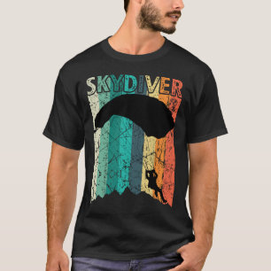 Vintage Skydiving Gift Retro Parachuting Skydiver T-Shirt