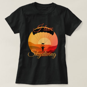 Vintage skydiving I love skydiving  T-Shirt