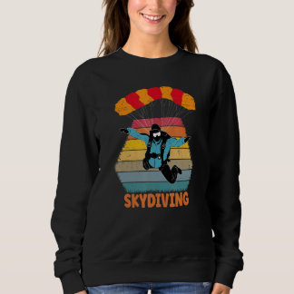 Vintage Skydiving  Skydiver Parachute For Men Wome Sweatshirt