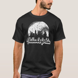 Vintage Skyline Retro Philadelphia Philly Baseball T-Shirt