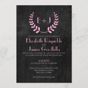 Vintage Slate Wedding Invitations