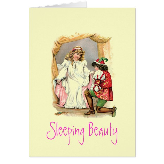 Vintage Sleeping Beauty Card (Front)