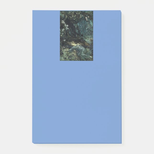 Vintage Sleeping Beauty Post-it Notes (Front)