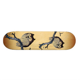 Vintage Sleepy Owl Skateboard