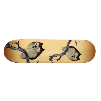 Vintage Sleepy Owl Skateboard