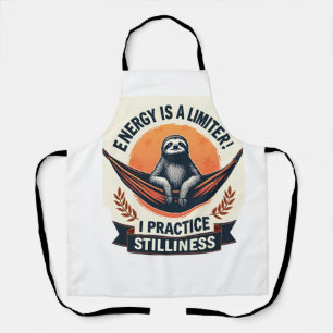 Vintage Sloth Coffee Shirt Cosy Morning Graphic 2 Apron