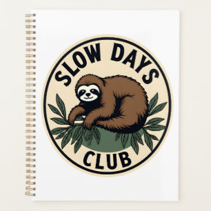 Vintage Sloth Quote Funny Slow Living T-Shirt 2 Planner