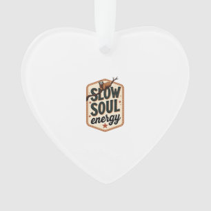 Vintage Sloth Quote Shirt Calm Mood Graphic 2 Ornament