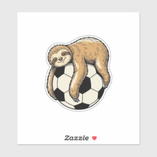 Vintage Sloth Soccer Ball Cute Animal Shirt Design