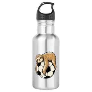 Vintage Sloth Soccer Ball Cute Animal Shirt Design 532 Ml Water Bottle