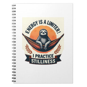 Vintage Sloth Spirit Animal Cute Boho Wildlife Art Notebook