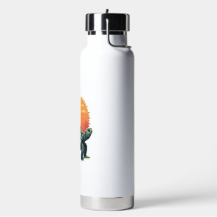Vintage Sloth Turtle Retro Animal Ride Shirt 2 Water Bottle