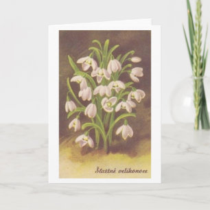 Vintage Slovak / Czech Easter Card