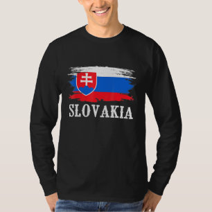 Vintage Slovakia Flag I Love Slovakia T-Shirt