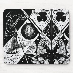 Vintage Small Worlds VI - Kandinsky Art Mouse Pad