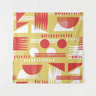 vintage smokeless abstract geometric modern style tapestry