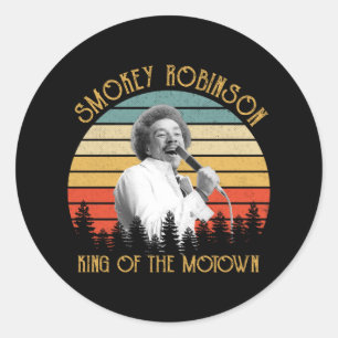 Vintage Smokey Robinson The King Of Motown Classic Round Sticker