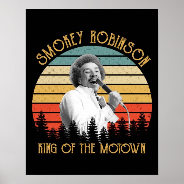 Vintage Smokey Robinson The King Of Motown Poster (Front)