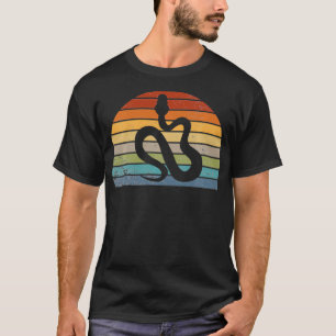 Vintage Snake Animal Lover Retro Snake Zookeeper P T-Shirt