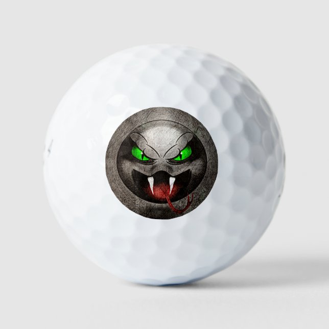 Vintage Snakemoji Golf Balls (Front)