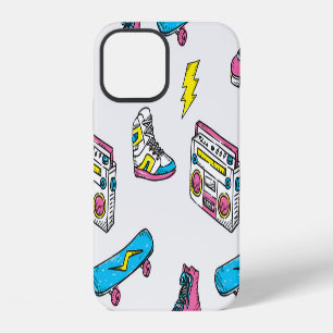 Vintage Sneakers Radio Skateboard Theme iPhone 12 Case