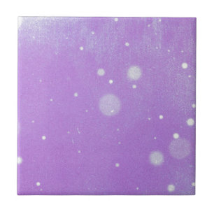 Vintage snow and purple sky ceramic tile