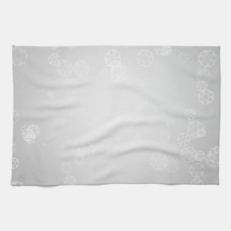 Vintage Snow Background Tea Towel