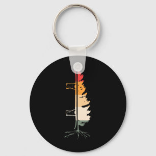 Vintage Snowboarder Backcountry Retro Freestyle Sn Key Ring
