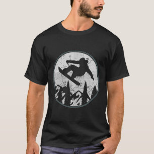 Vintage Snowboarder Pine Snowboarding Fan Rider Gi T-Shirt