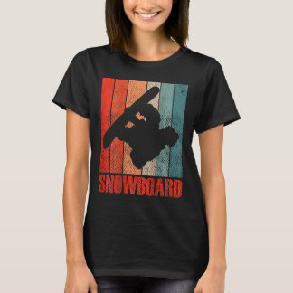 Vintage Snowboarder Snowboarding Ski Vacation Retr T-Shirt