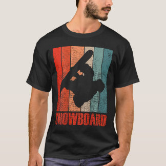 Vintage Snowboarder Snowboarding Ski Vacation Retr T-Shirt