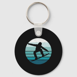 Vintage Snowboarding Key Ring